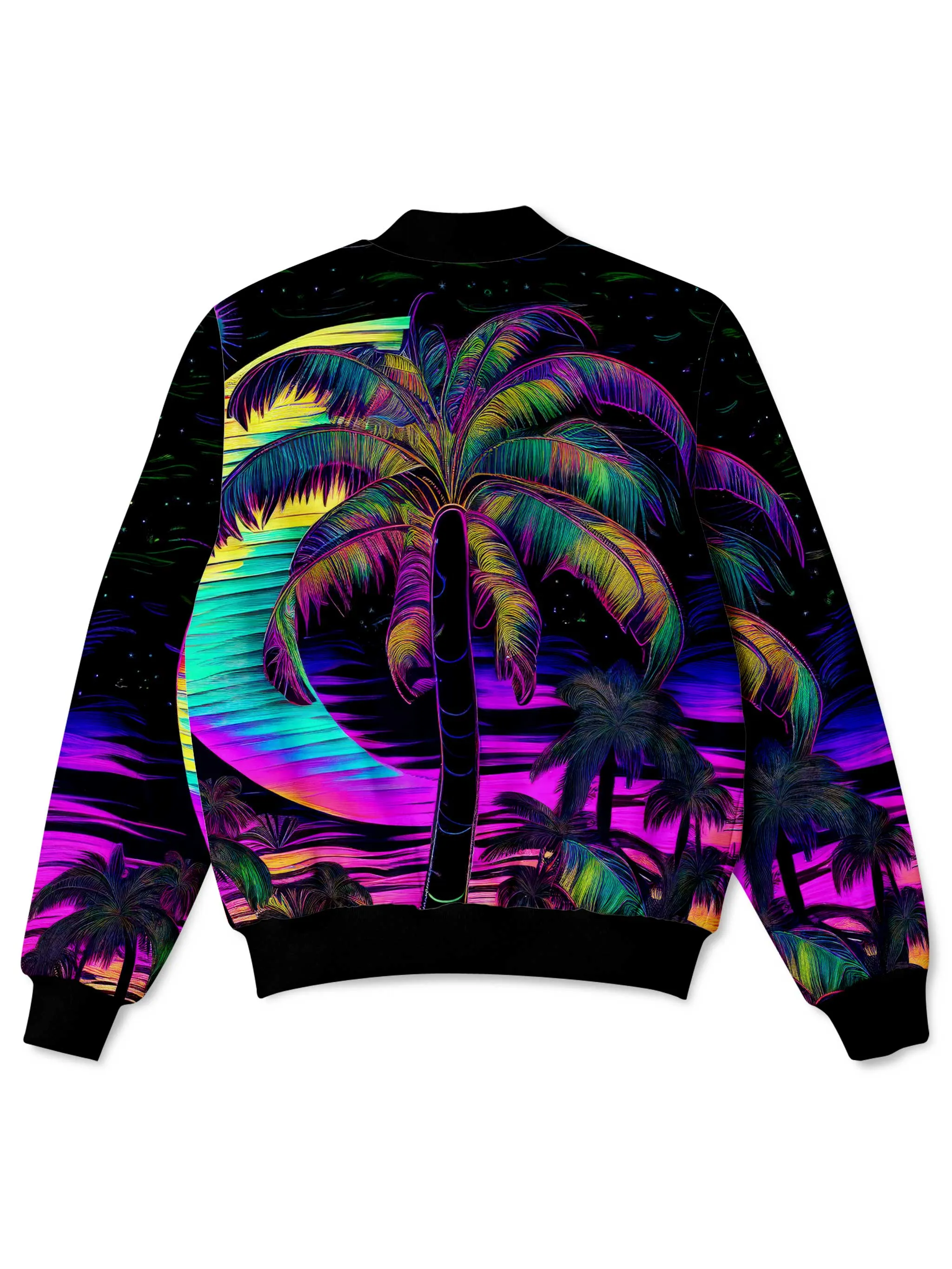 Neon Nights Bomber Jacket