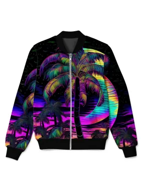 Neon Nights Bomber Jacket