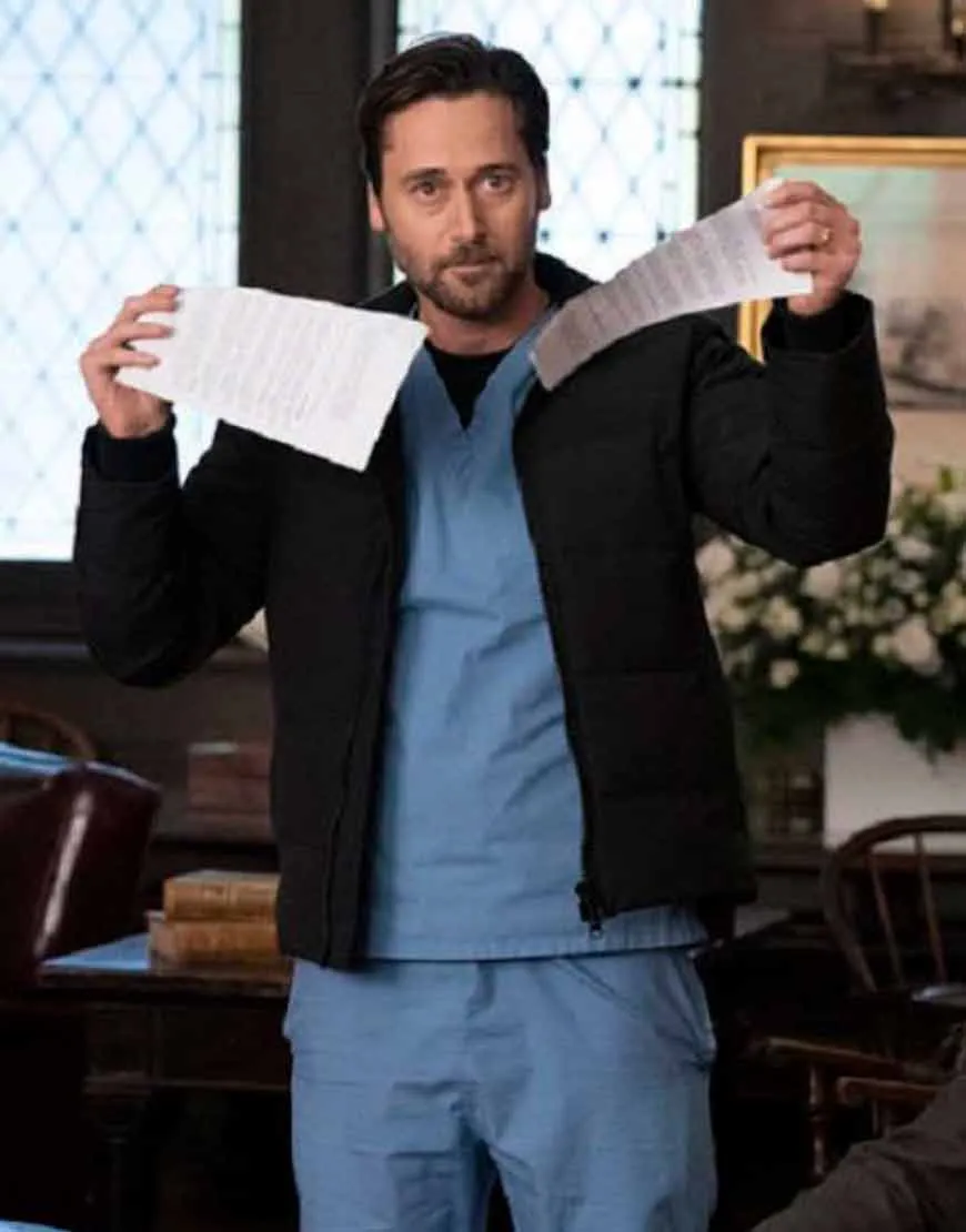 New Amsterdam S03 Ryan Eggold Puffer Jacket | Ujackets.com - 45%OFF