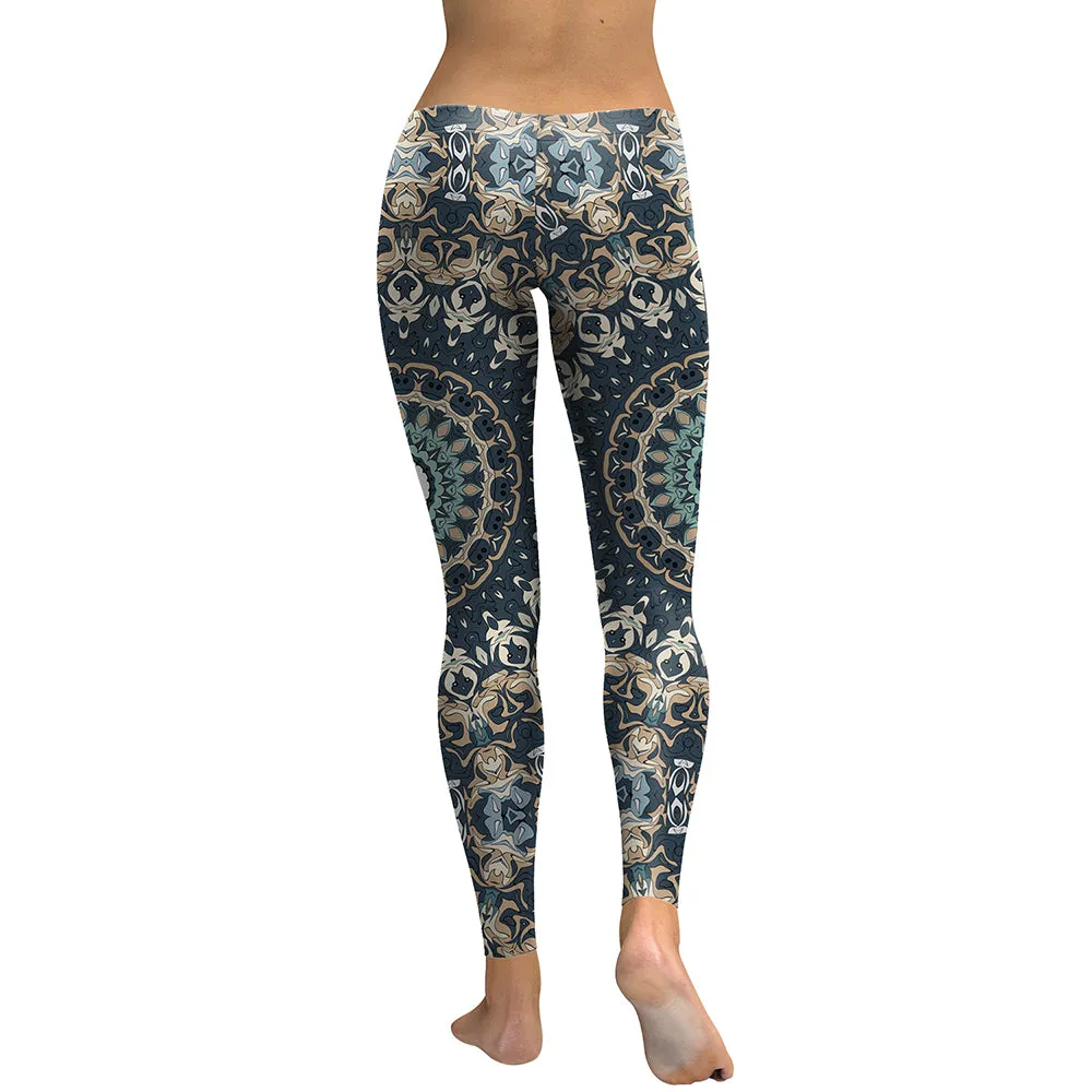 New Arrival Leggings Women Mandala Flower Digital Print Fitness Leggins Pants Elastic Workout Plus Size Legging