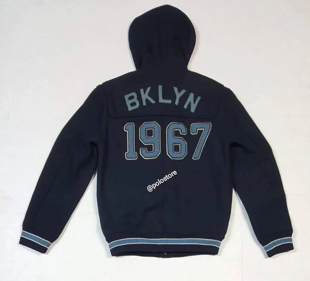 Nwt Polo Ralph Lauren Letterman Bklyn 1967 Toggle Jacket