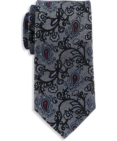 Oak Hill Big & Tall Oak Hill Premium Paisley Vines Tie