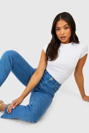 Petite High Waist Mom Jeans