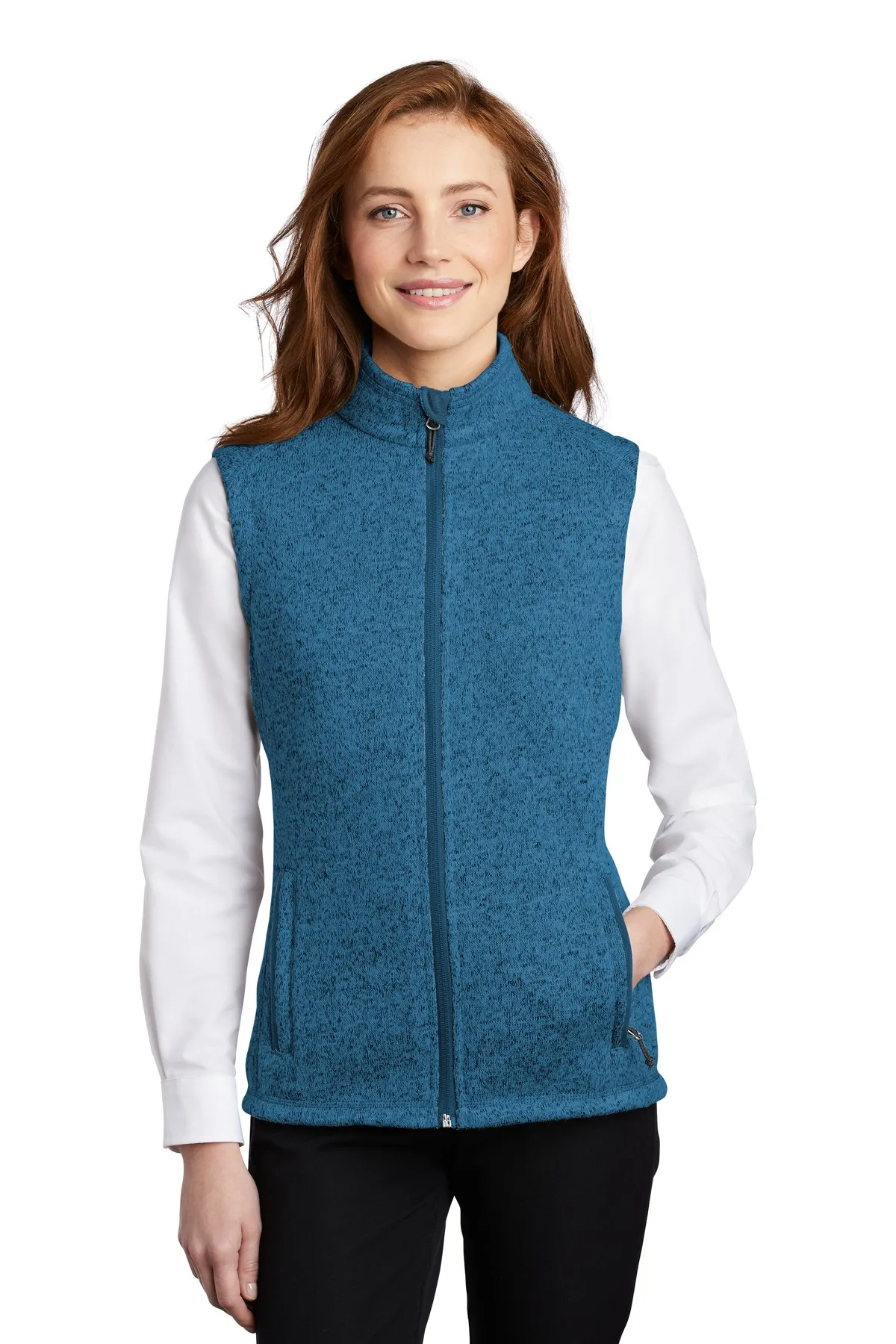 Port Authority Clothing L236 Port Authority    Ladies Sweater Fleece Vest SKU: L236