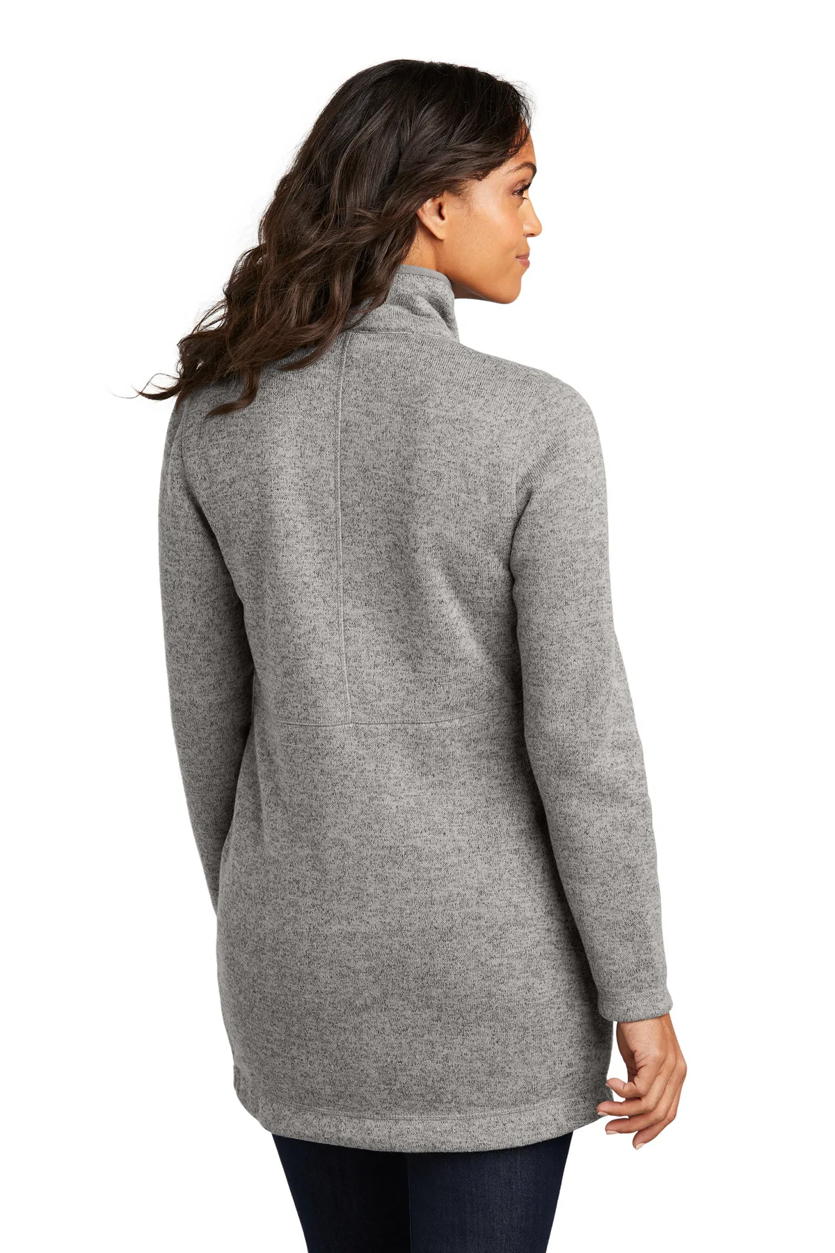 Port Authority Clothing L425 Port Authority Ladies Arc Sweater Fleece Long Jacket SKU: L425