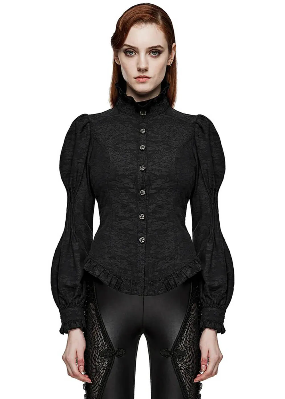 Punk Rave Edith Blouse Black