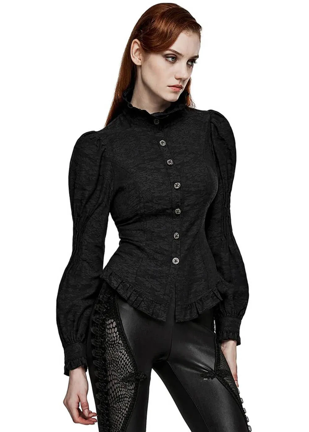 Punk Rave Edith Blouse Black