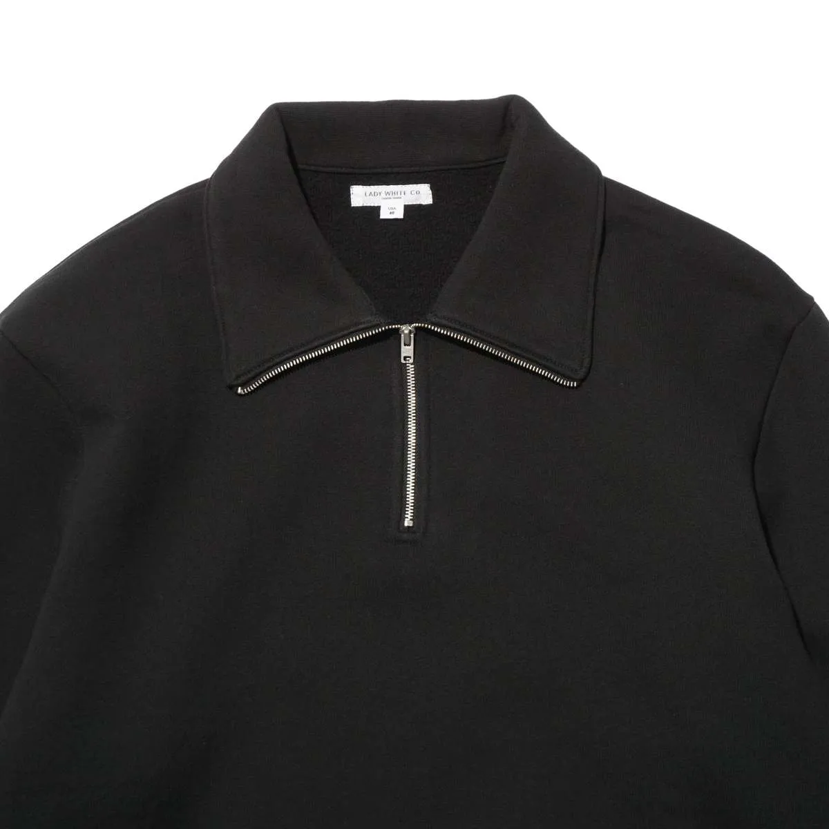 Quarter Zip Sweater - Black