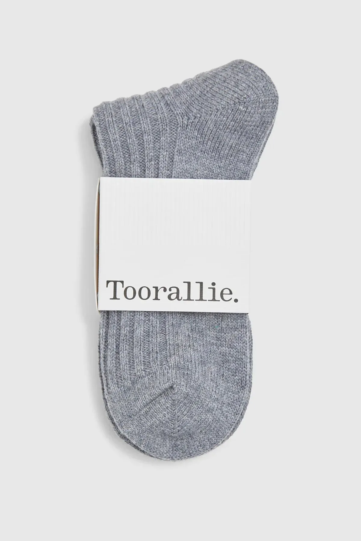 Ribbed Merino Sock Grey