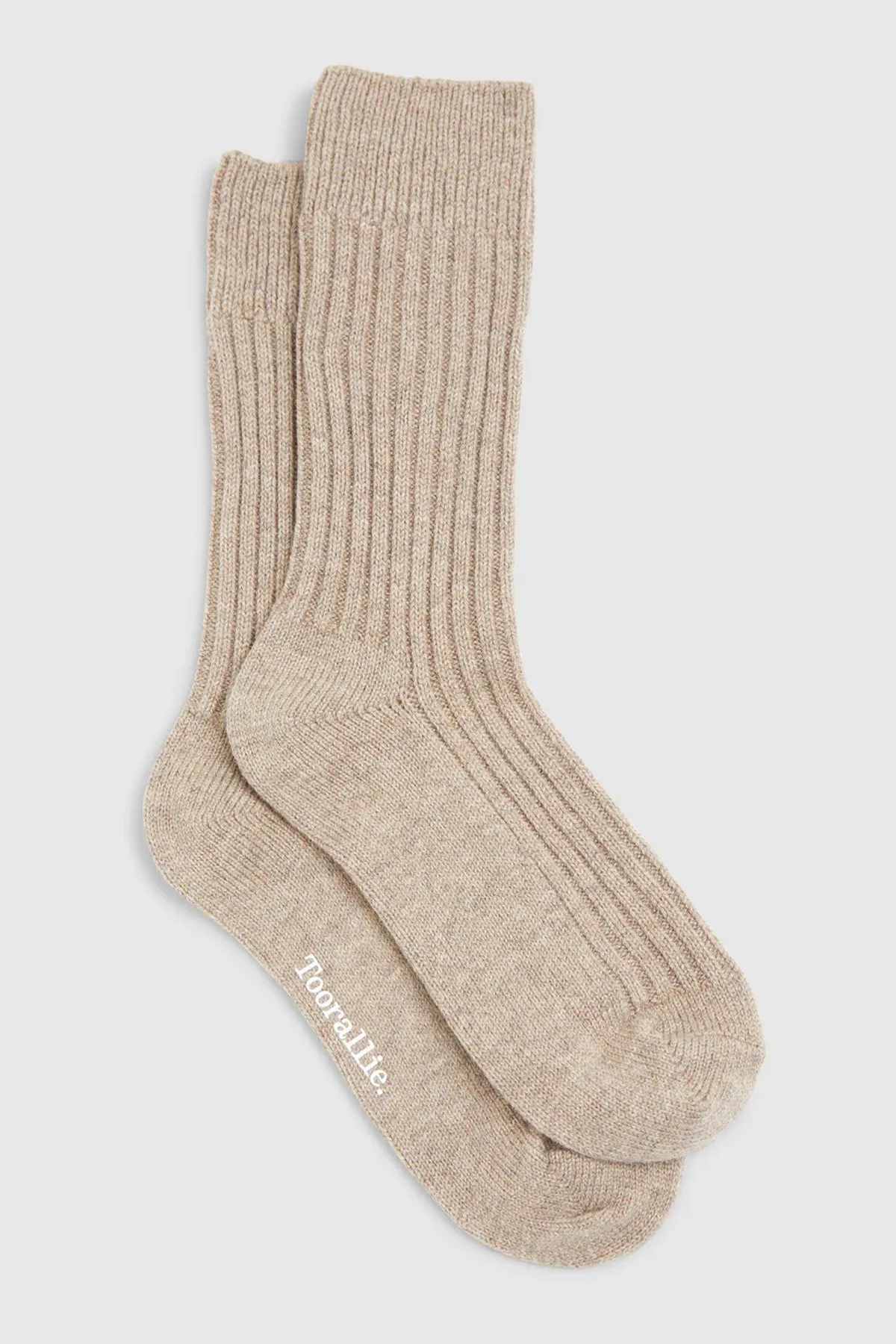 Ribbed Merino Sock Oat