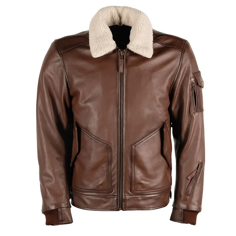 Richa Spitfire Brown Leather Aviator Jacket