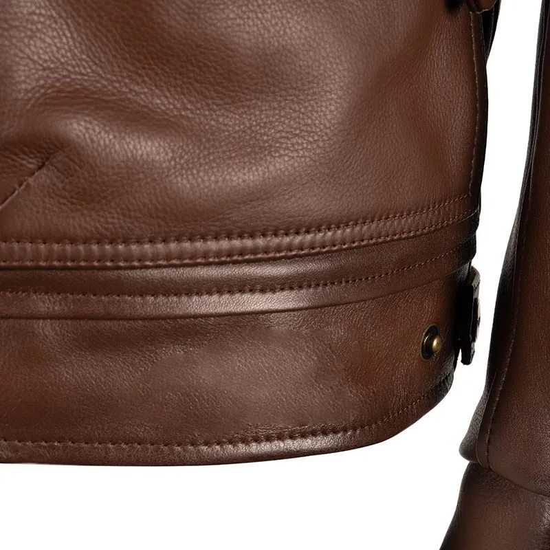 Richa Spitfire Brown Leather Aviator Jacket