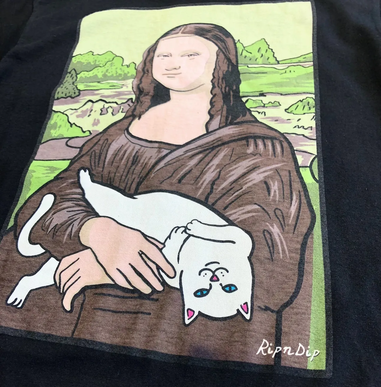 RIPNDIP  |Unisex Street Style Logo Skater Style T-Shirts