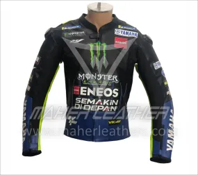 Rossi Monster energy yamaha leather motorcycle jacket