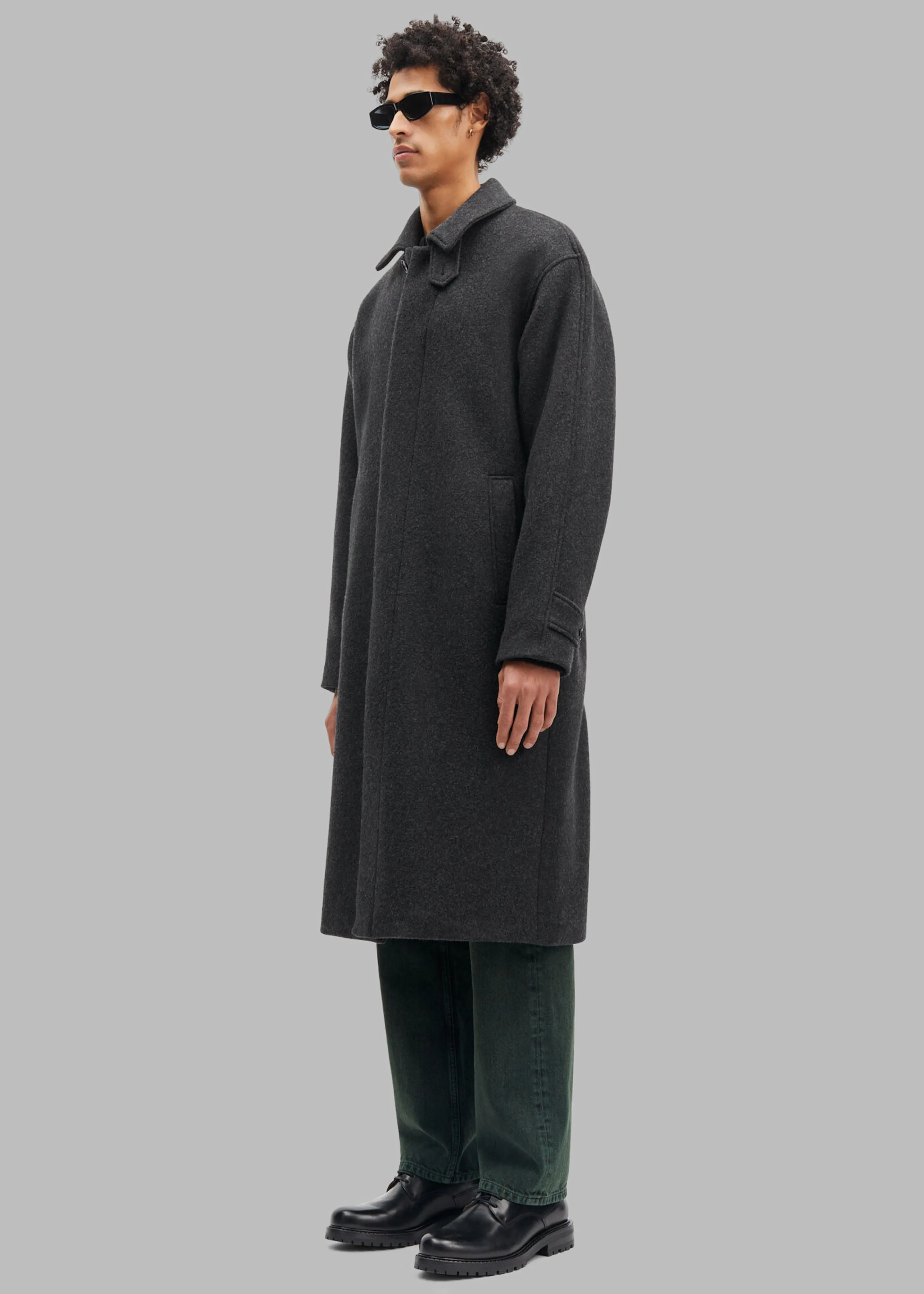 Samse Samse Jacob Coat - Black Melange