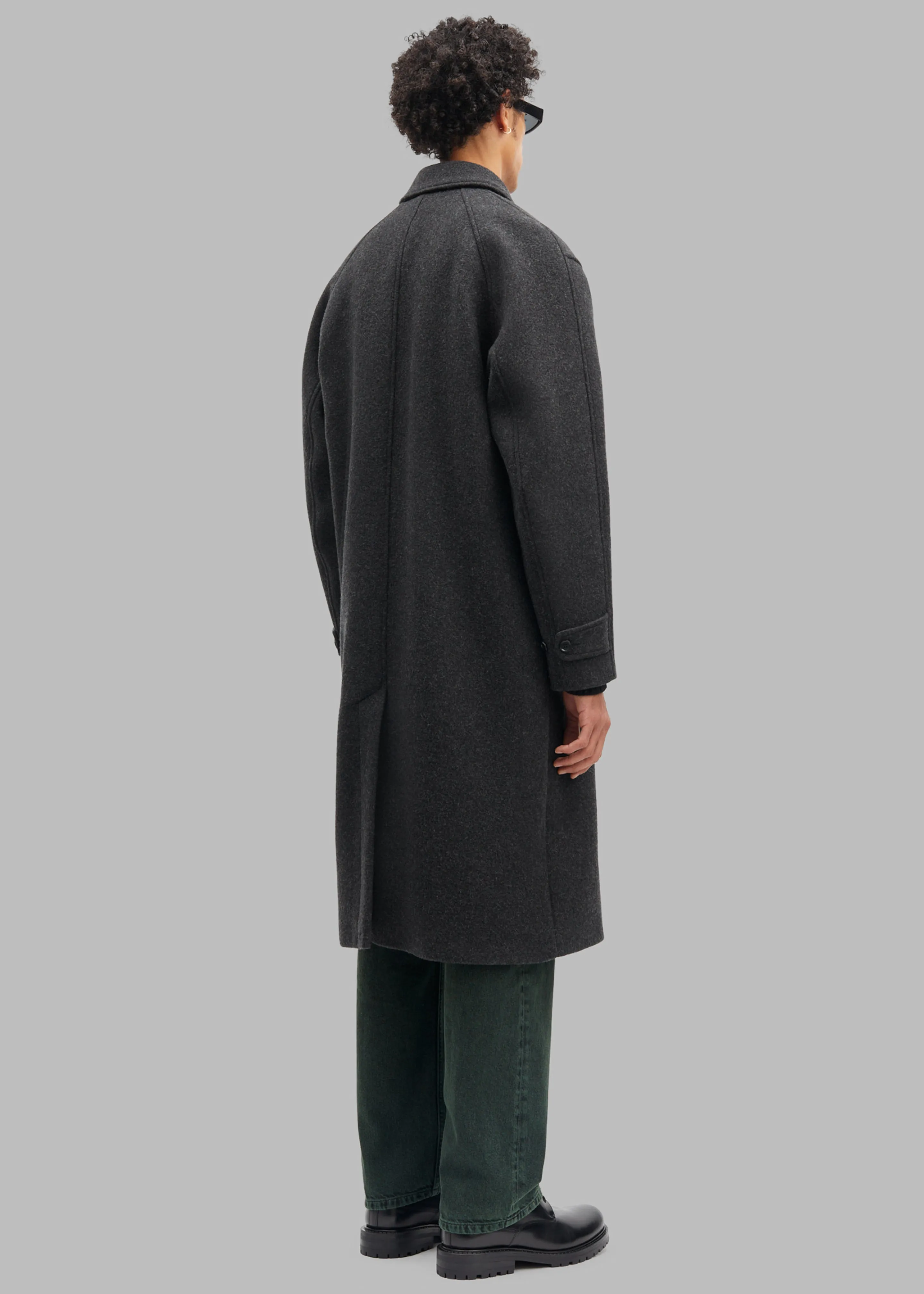 Samse Samse Jacob Coat - Black Melange