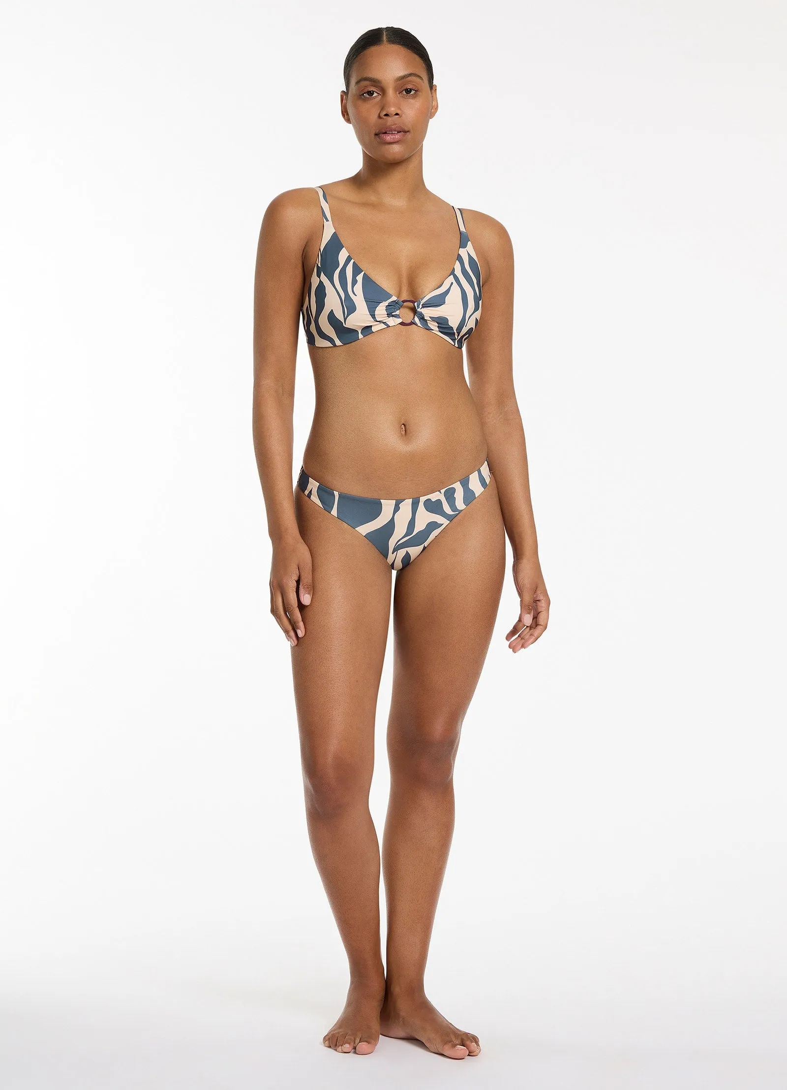 Sereno Hipster Bikini Bottom - Steel Blue