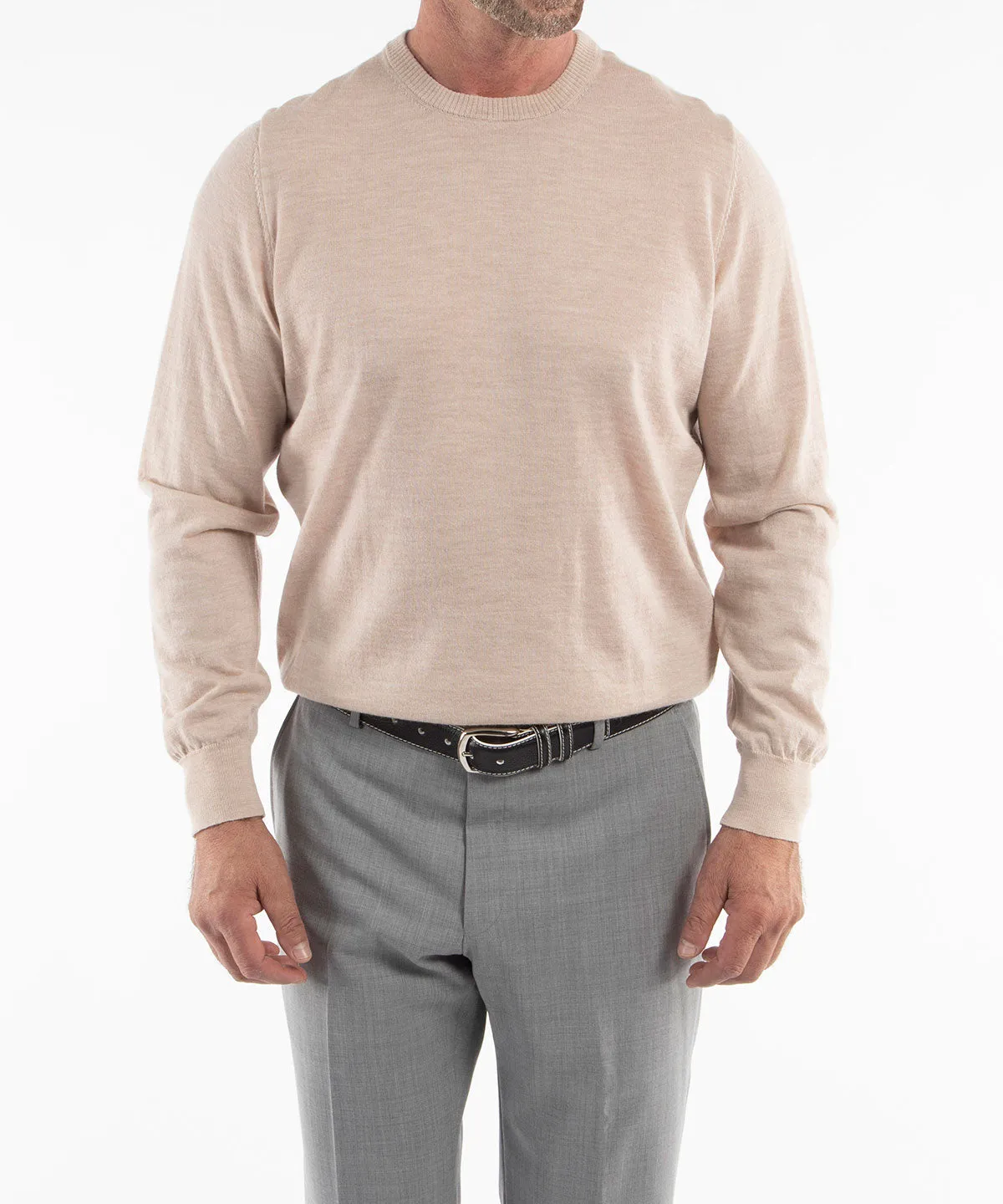 Signature Ultra Light 100% Merino Wool Crewneck Sweater