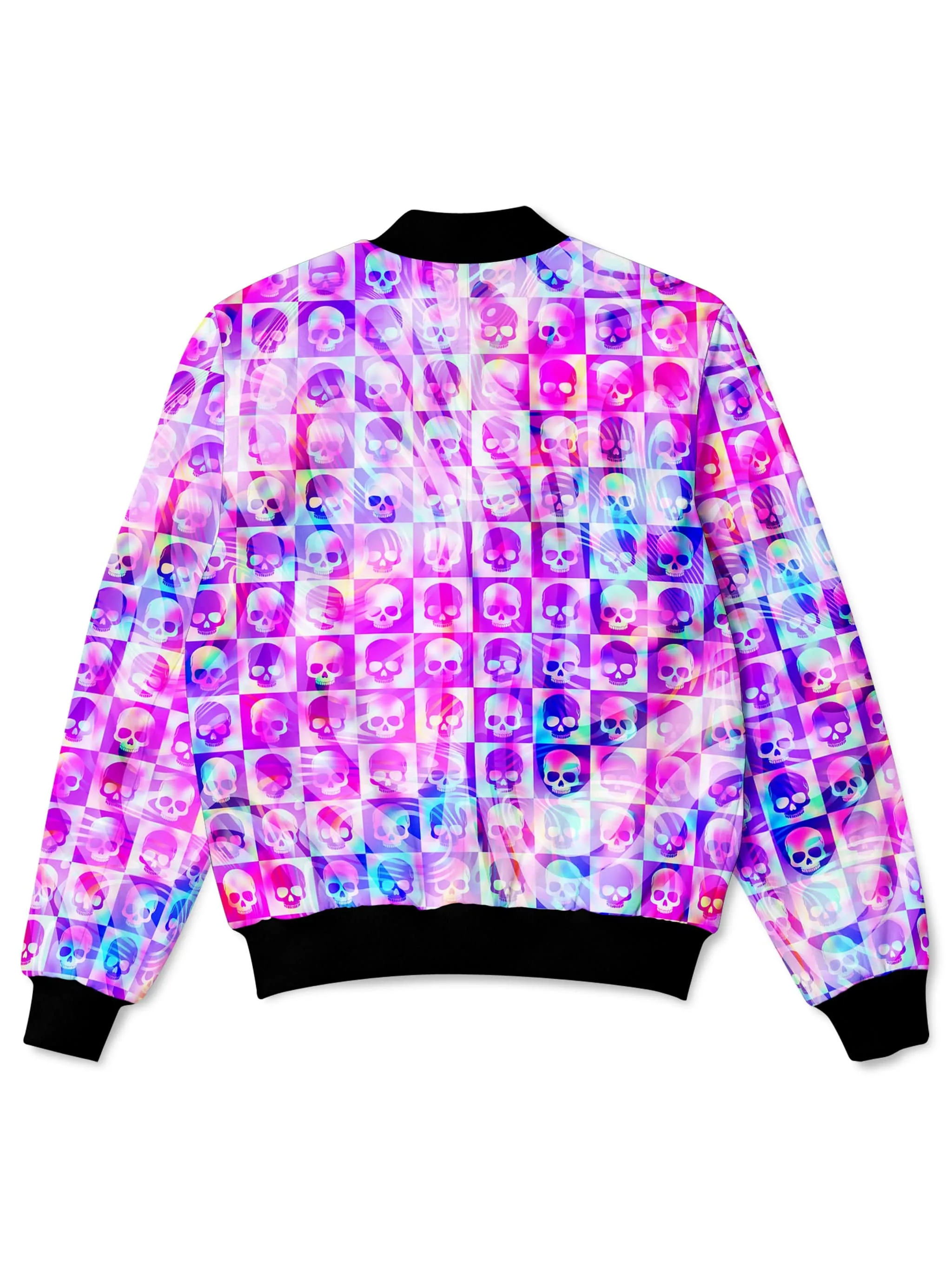 Skull Fam Pink Bomber Jacket