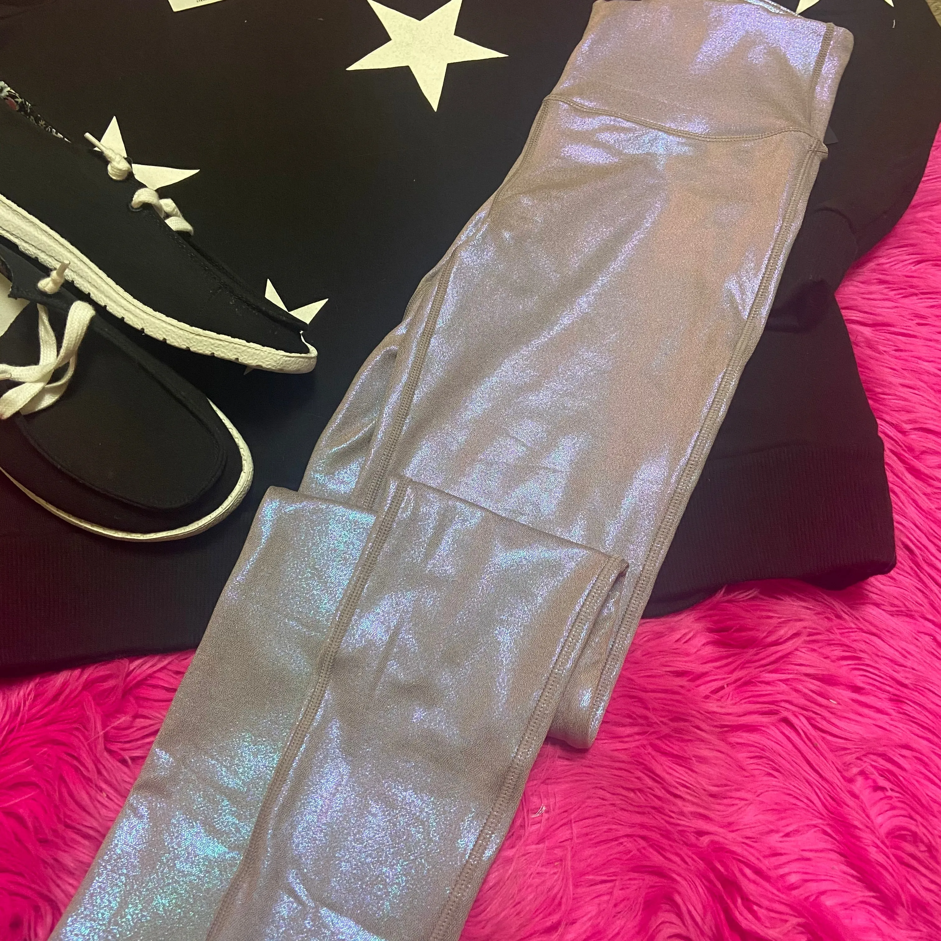 Small Mermaid Metallic Leggings