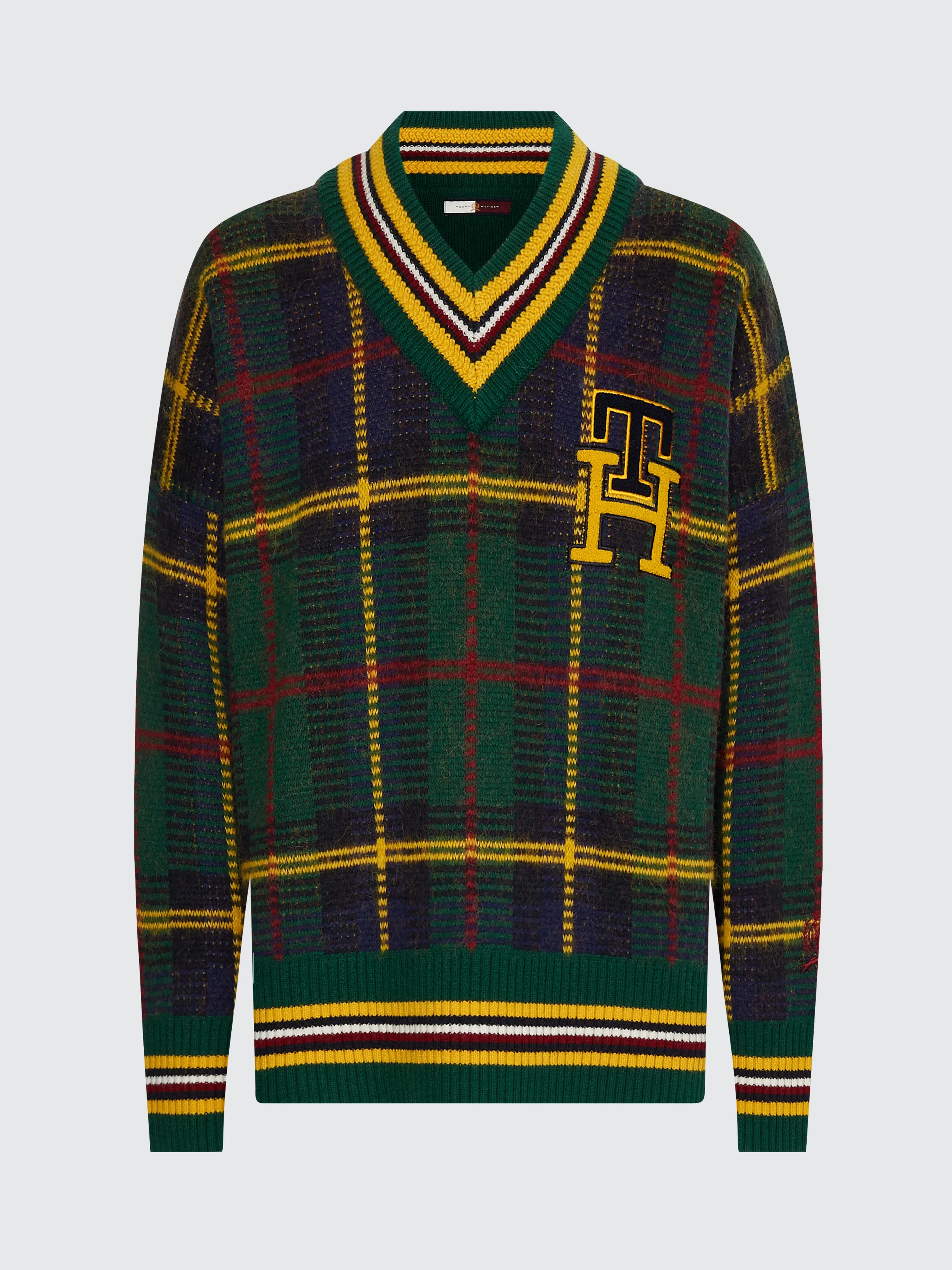 TH Monogram Black Watch Tartan Sweater | Sweatshirts & Hoodies | Tommy Hilfiger