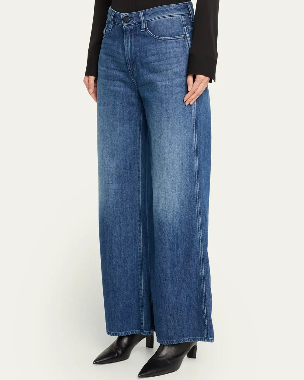 The Kat Wide Leg Jean in Bright Night