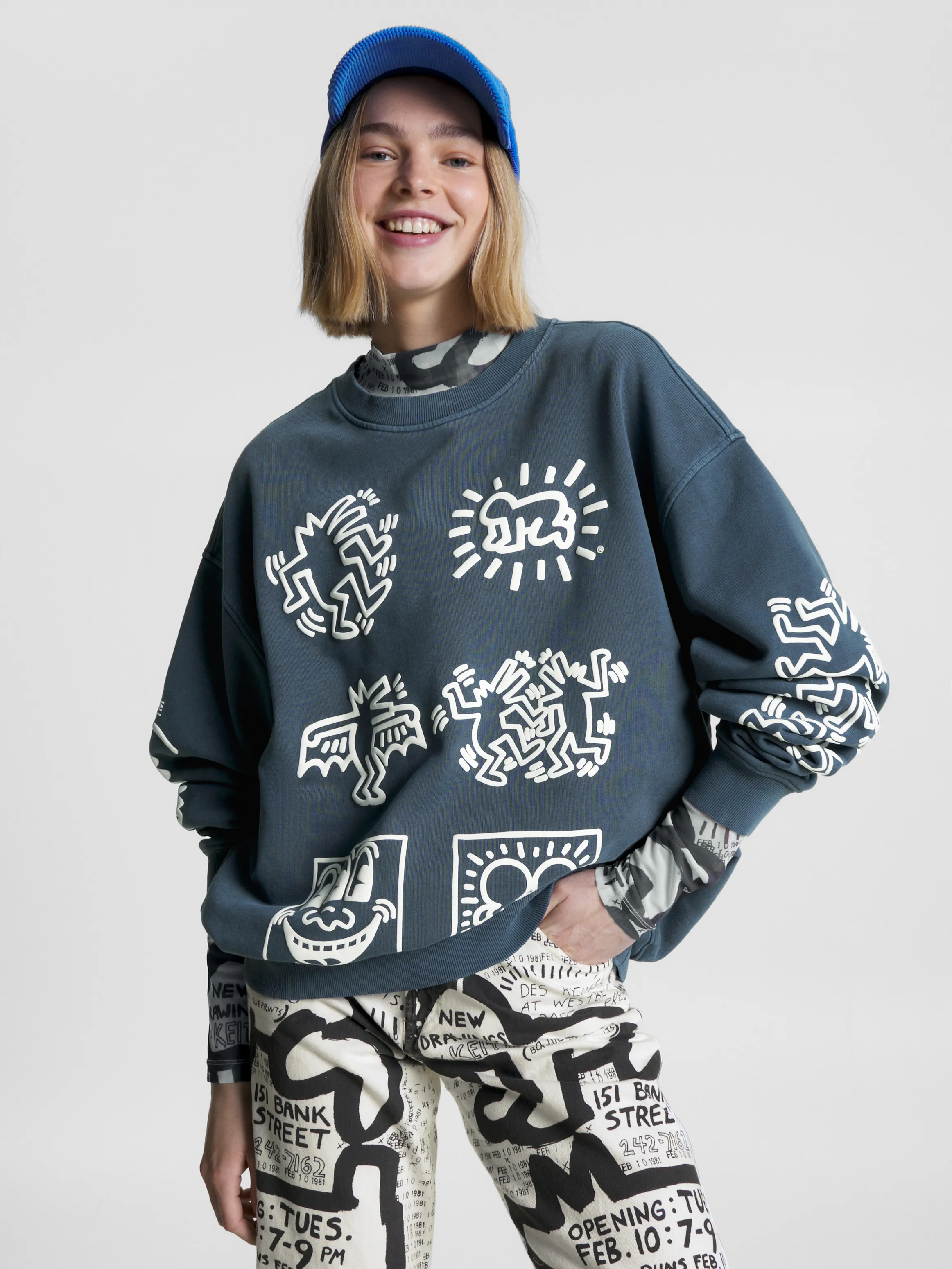 Tommy x Keith Haring Dual Gender Relaxed Fit Sweatshirt | Sweatshirts & Hoodies | Tommy Jeans