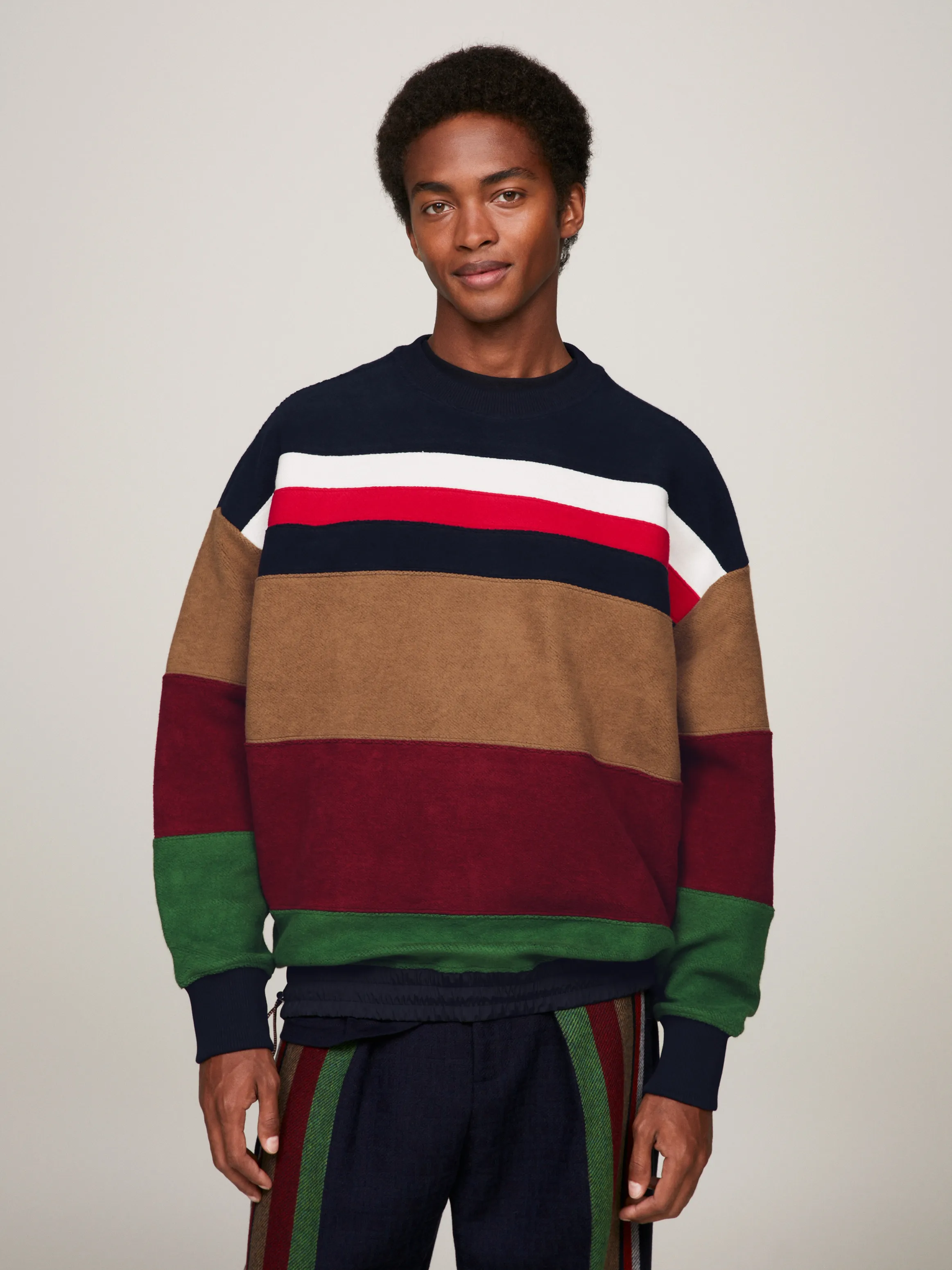 Tommy x Pendleton New York Stripe Oversized Sweatshirt | Sweatshirts & Hoodies | Tommy Hilfiger