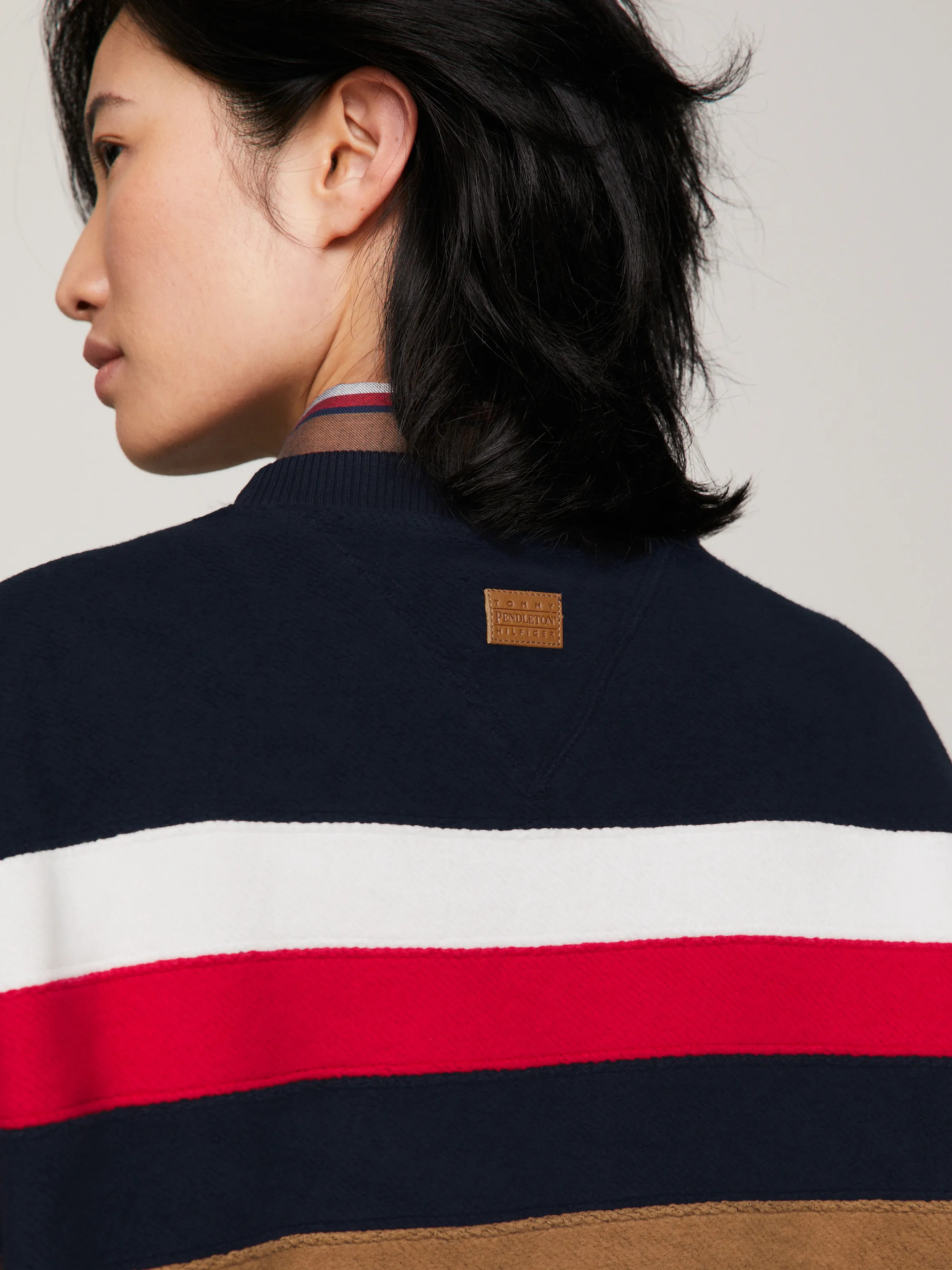 Tommy x Pendleton New York Stripe Oversized Sweatshirt | Sweatshirts & Hoodies | Tommy Hilfiger