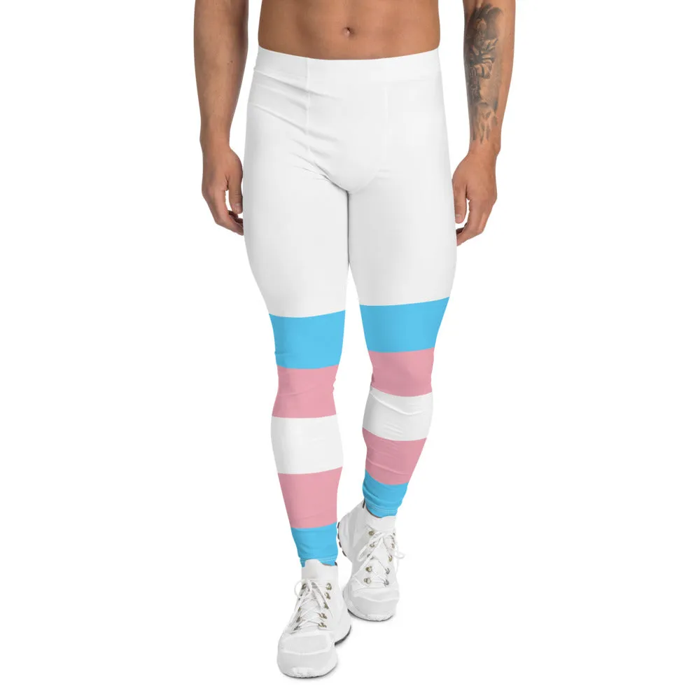 Trans Coloured Trans Pride White Boyfriend Gym Fitness Base-Layer