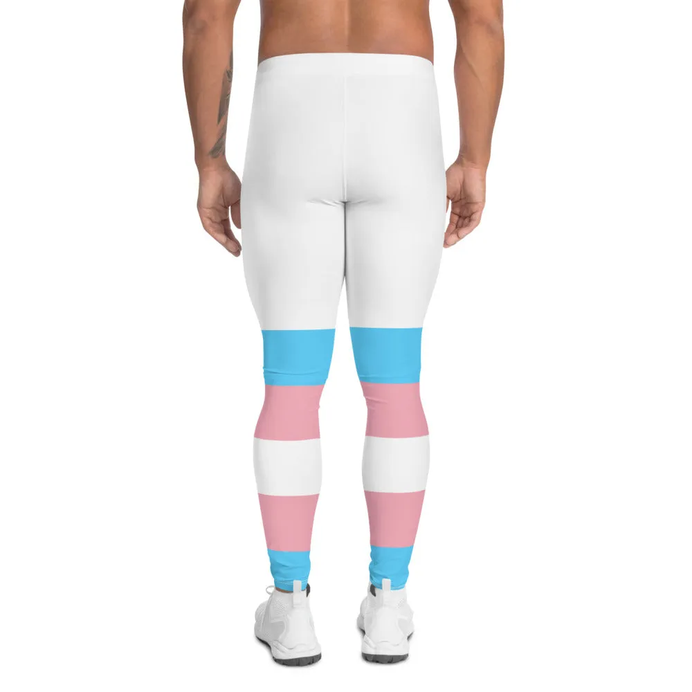 Trans Coloured Trans Pride White Boyfriend Gym Fitness Base-Layer