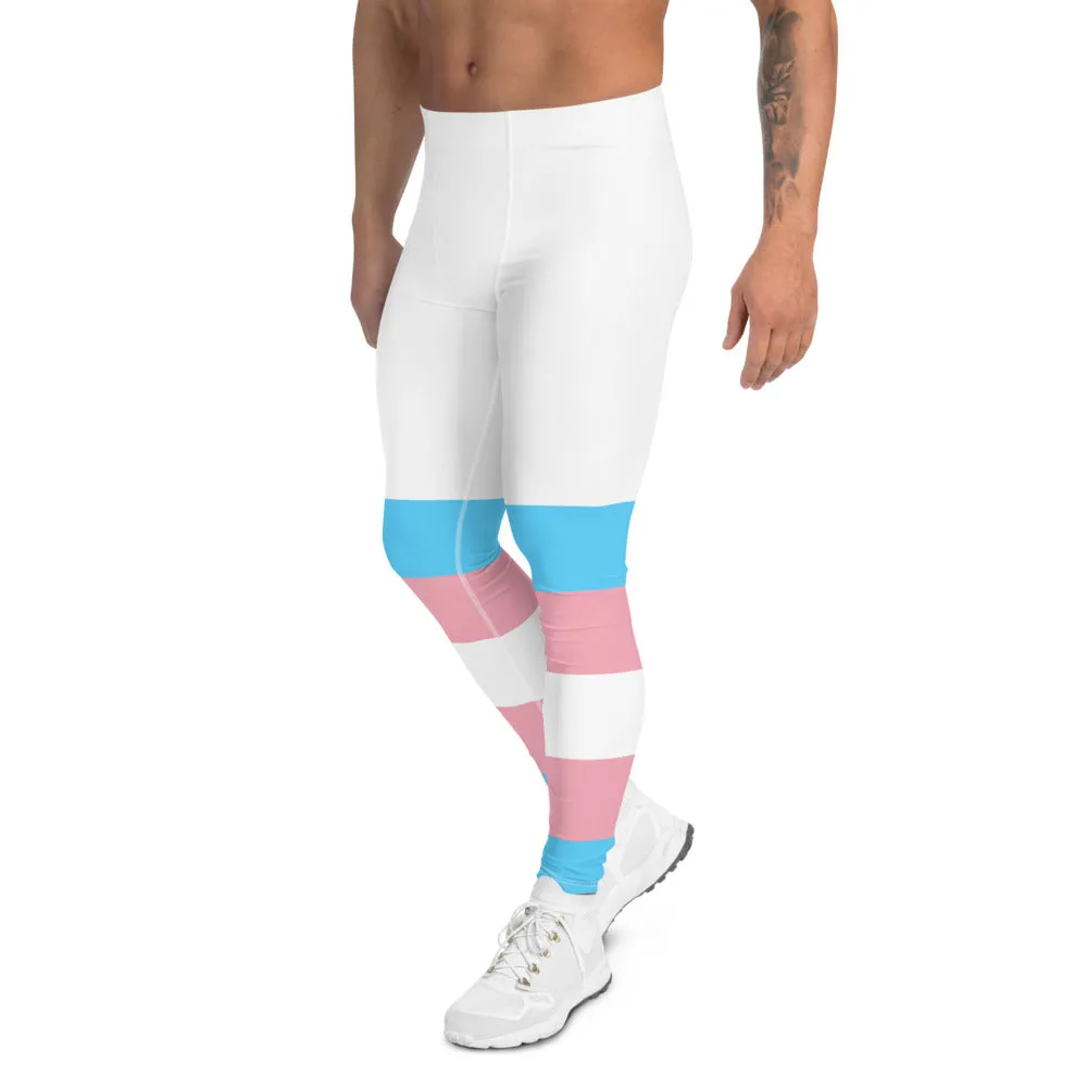 Trans Coloured Trans Pride White Boyfriend Gym Fitness Base-Layer