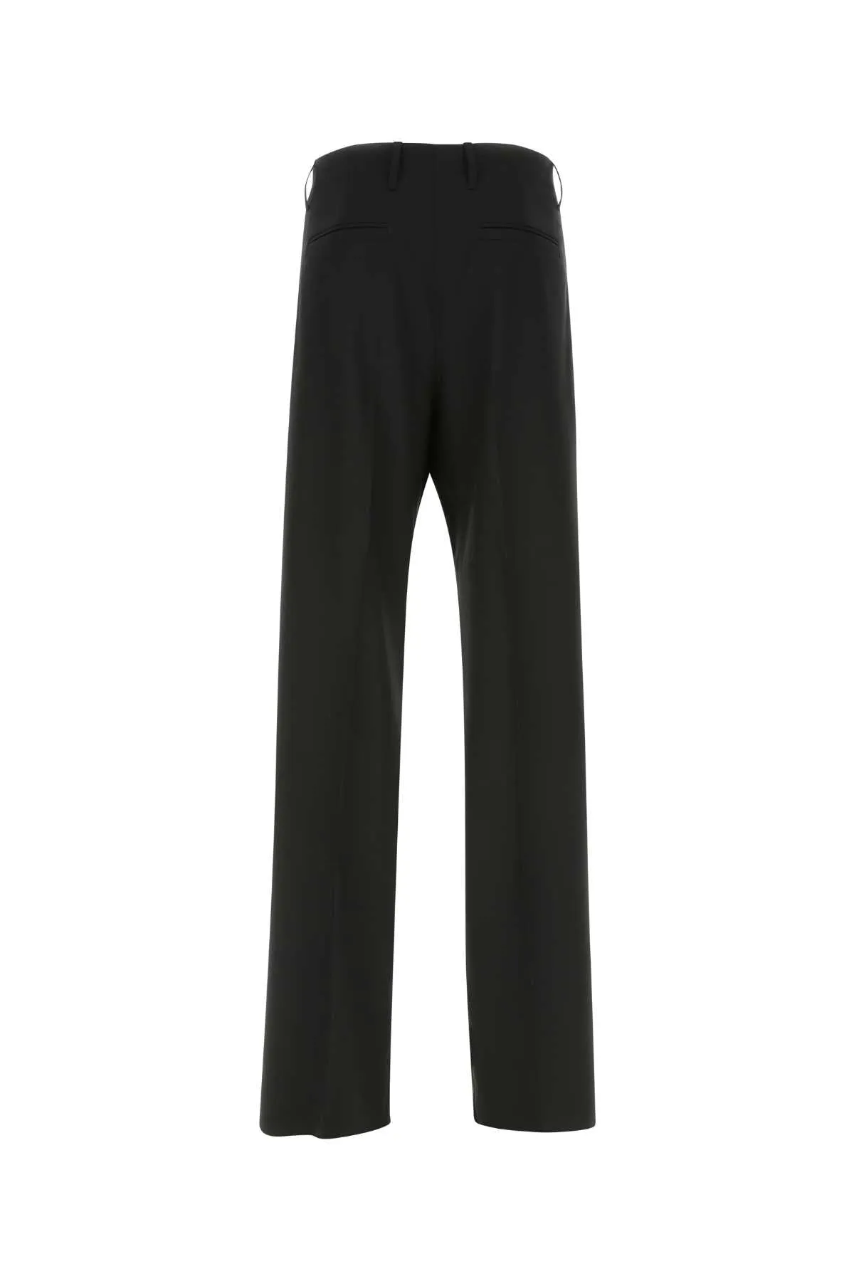 Versace Black Stretch Wool Pant