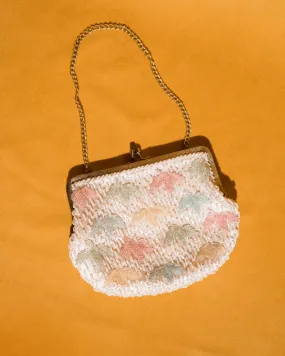 Vintage Pastel Beaded Mini Bag