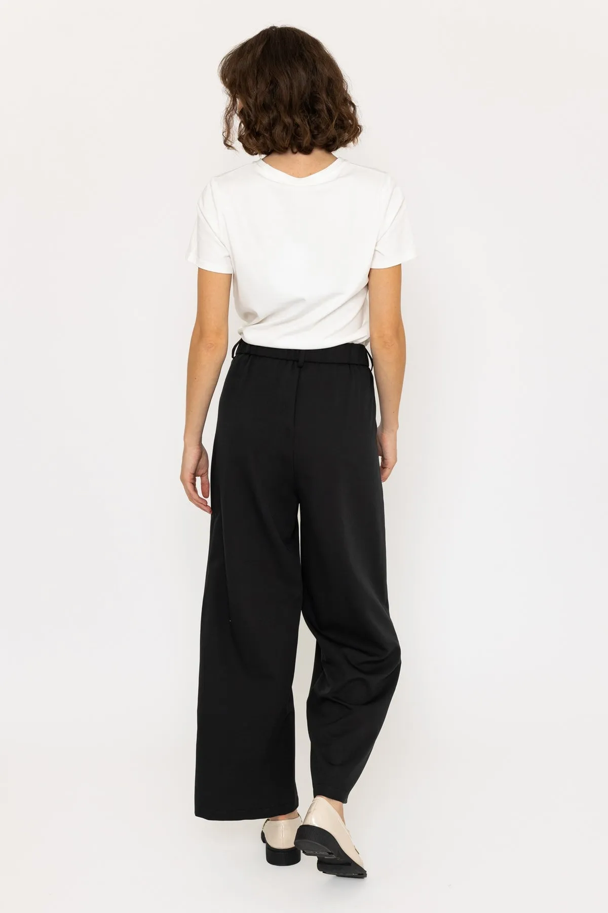 Wide Leg Palazzo Pant in Black