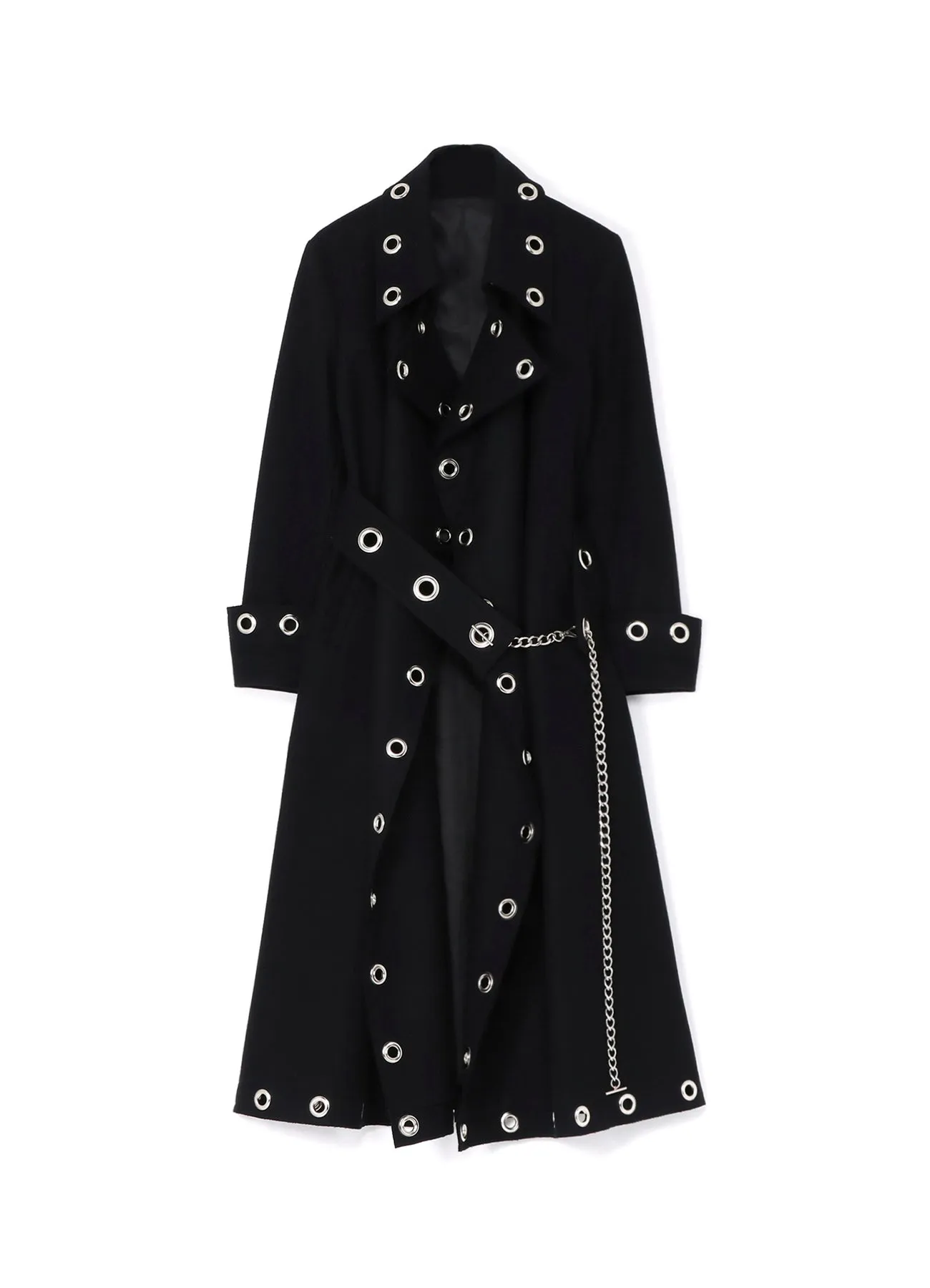 W/Melton eyelet coat