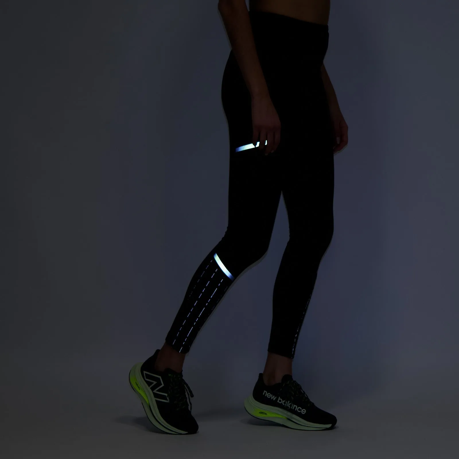 WOMEN'S IMPACT RUN LUMINOUS HEAT TIGHT - BLACK