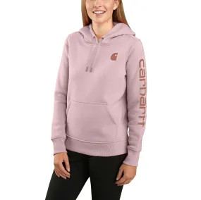 Women's Relaxed Fit Midweight Logo Sleeve Graphic Sweatshirt