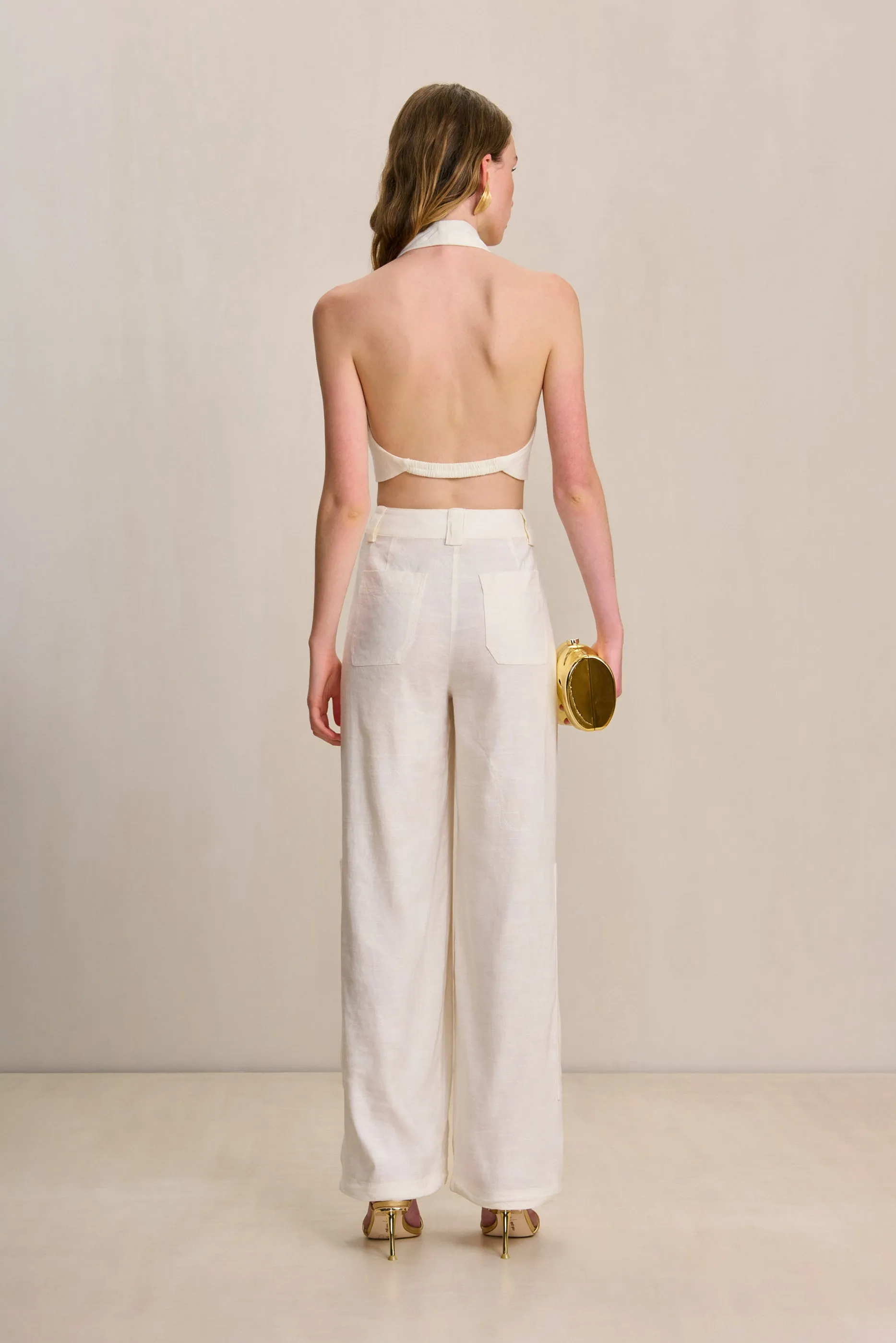 WYNN PANT - OFF WHITE LINEN