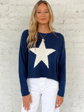 Z Supply Sienna Star Sweater in Midnight